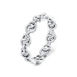 925 Sterling Silver Oxidized Ring - Size 6 for Women