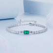 925 Sterling Silver 145+65mm Pavé Setting CZ Bracelet