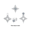 925 Sterling Silver Moissanite 0.1ct Earrings for Women