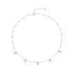 925 Sterling Silver 3mm Moissanite Necklace for Women
