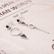 925 Sterling Silver Oxidized Pavé Setting CZ Earrings