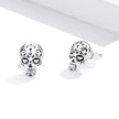 S925 Oxidized Silver Earrings Size 1*0.7cm for Women