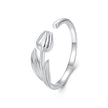 925 Sterling Silver Plated White Gold 0.18cm Rings for Women