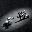925 Sterling Silver Pavé Setting CZ Earrings for Women
