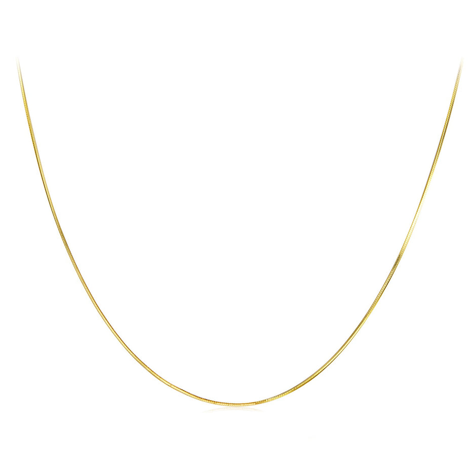 925 Sterling Silver + Plated White Gold 40cm Necklace