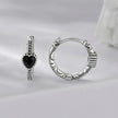 925 Sterling Silver Earrings with Pavé Setting CZ