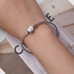 925 Sterling Silver Bracelet with Pavé Setting CZ, 17cm for Women