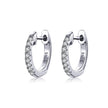 925 Sterling Silver 1.3cm Pavé Set CZ Earrings