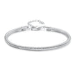 925 Sterling Silver Plated Platinum Bracelet with Adjustable Length for Women