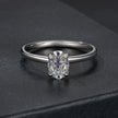 925 Sterling Silver Moissanite 1ct Ring Size 8