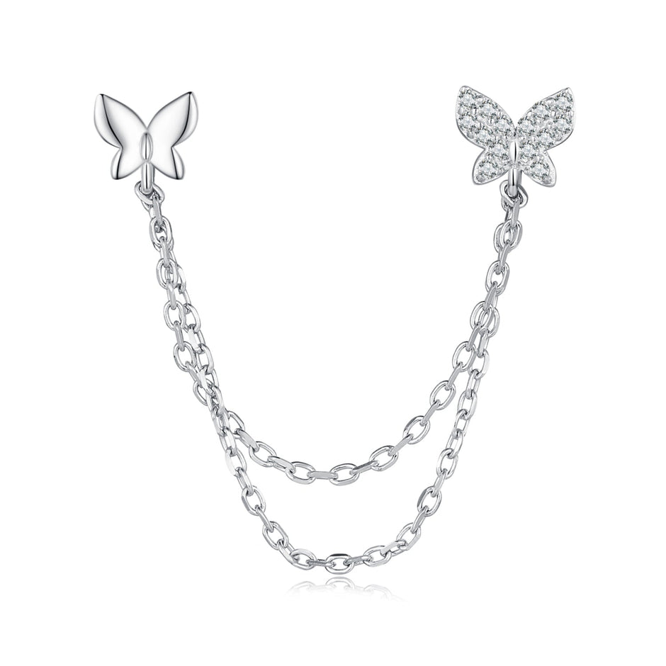 S925 Sterling Silver 40mm Pavé CZ Earrings