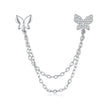 S925 Sterling Silver 40mm Pavé CZ Earrings