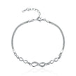 925 Sterling Silver Bracelet 22CM for Women