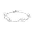 925 Sterling Silver Adjustable Pearl Bracelet for Women