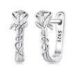 925 Sterling Silver Earrings with Oxidized Finish for Women
