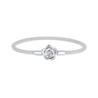 925 Sterling Silver Bracelet with Oxidized Finish and CZ 17.0 cm