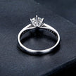 925 Sterling Silver Moissanite & CZ Ring Size 6 for Women
