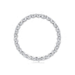 S925 Sterling Silver 2.0mm Moissanite Ring Size 9 for Women