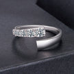 925 Sterling Silver Moissanite Ring Size E