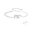 925 Sterling Silver Bracelet with Pave Setting CZ and White Gold Plating