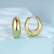 925 Sterling Silver White Gold Plated Earrings
