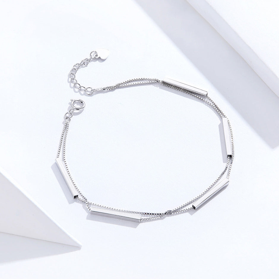 925 Sterling Silver Bracelet 20cm for Women