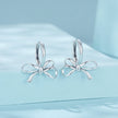 925 Sterling Silver Earrings 20x18mm with Oxidized Finish for Women