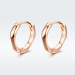 S925 Sterling Silver Plated Rose Gold Earrings