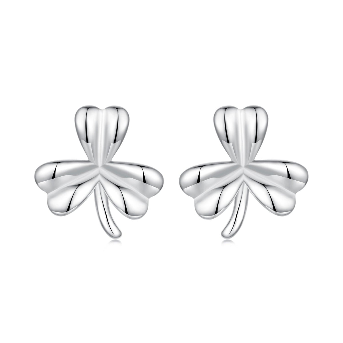 925 Sterling Silver White Gold Plated 0.7cm Earrings for Women