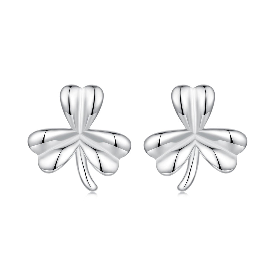 925 Sterling Silver White Gold Plated 0.7cm Earrings for Women