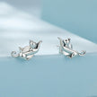 925 Sterling Silver Oxidized Earrings - 7*11mm for Women