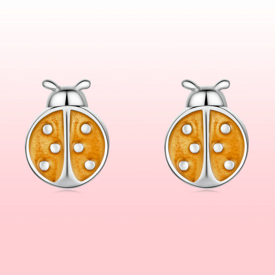 S925 Sterling Silver Enamel Earrings for Women