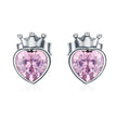 925 Sterling Silver Oxidized Pavé Setting CZ Earrings