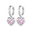 925 Sterling Silver Pavé Setting CZ Earrings for Women
