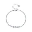 925 Sterling Silver 5MM Moissanite Bracelet for Women