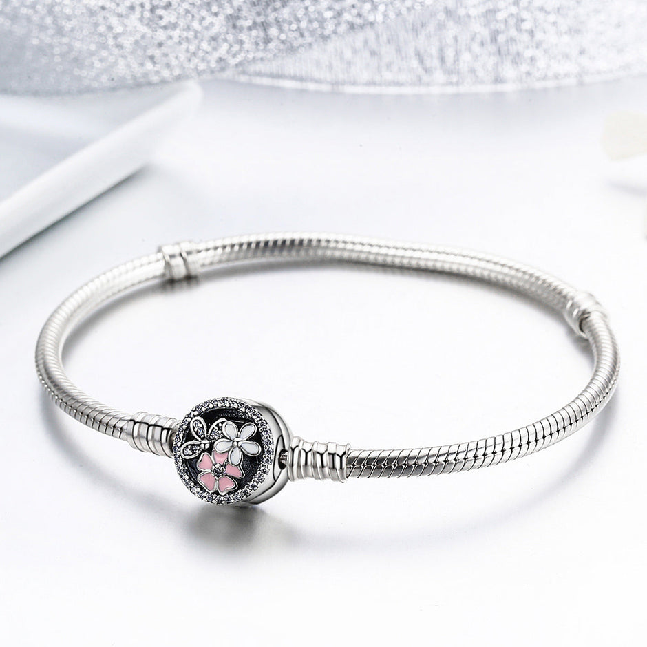 925 Sterling Silver Bracelet 18CM for Women