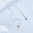 925 Sterling Silver 400mm CZ Pavé Setting Necklace for Women