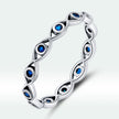 925 Sterling Silver Oxidized CZ Pavé Setting Ring Size 6.0 for Women
