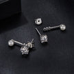 925 Sterling Silver 0.50 Carat Moissanite Earrings for Women