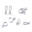 S925 Sterling Silver Translucent Opal Earrings
