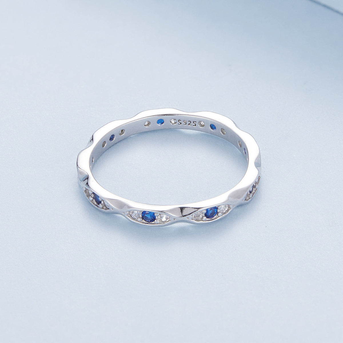 925 Sterling Silver Pavé Setting CZ Ring Size 6.0 for Women
