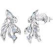 925 Sterling Silver White Nano Opal CZ 1.3*0.8cm Earrings for Women