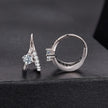 925 Sterling Silver Moissanite 0.3ct Earrings Size 1.2*0.6cm for Women