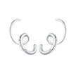 925 Sterling Silver CZ Pavé Earrings for Women
