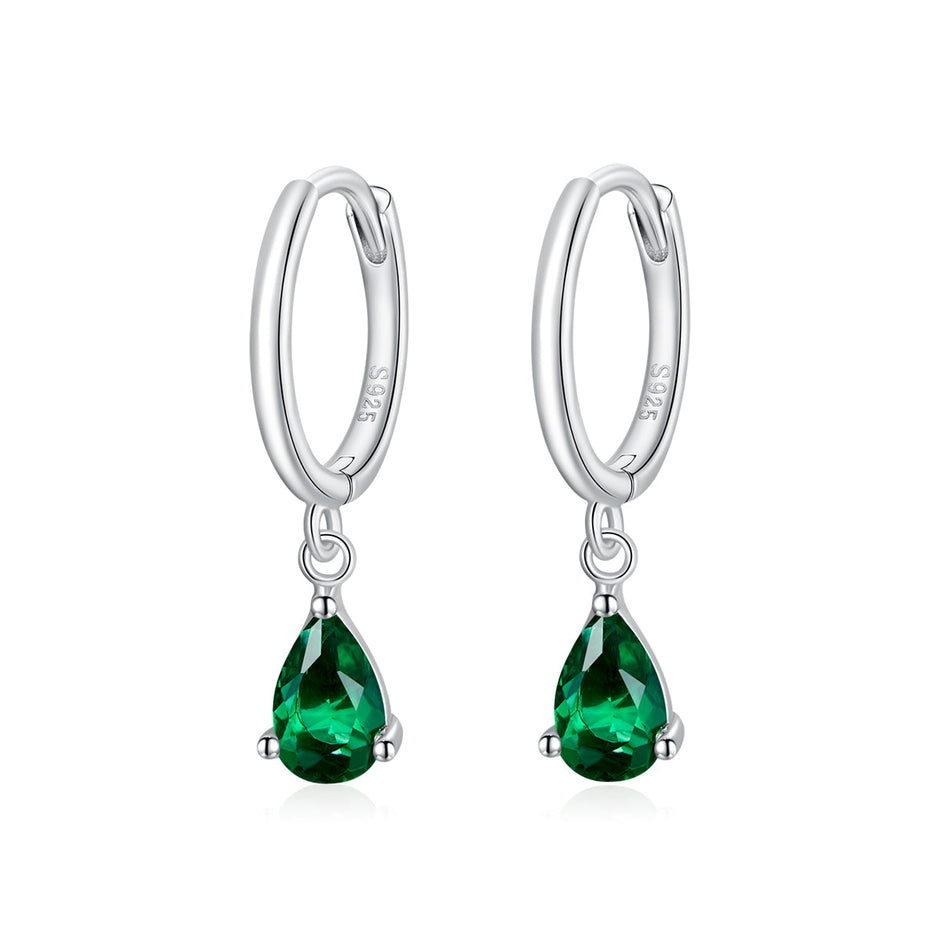 925 Sterling Silver Earrings with Pavé Setting CZ