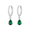 925 Sterling Silver Earrings with Pavé Setting CZ