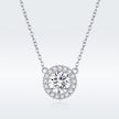 925 Sterling Silver Plated Platinum 49cm Pavé Setting CZ Necklace for Women