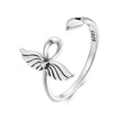 925 Sterling Silver Oxidized Silver Pavé Setting CZ Rings for Women