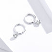 925 Sterling Silver Gold Plated Pavé Setting CZ Earrings for Women