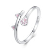 S925 Sterling Silver Enamel Oxidized Ring